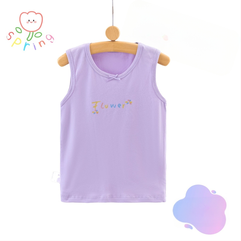 2024. aasta laste vest tüdrukute suvine õhuke aluspesu spordiriiete pealisriiete aluspesu beebi siseriiete puhas puuvill