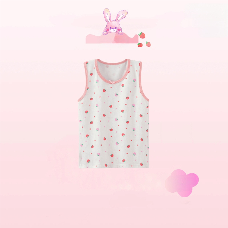2024. aasta laste vest tüdrukute suvine õhuke aluspesu spordiriiete pealisriiete aluspesu beebi siseriiete puhas puuvill