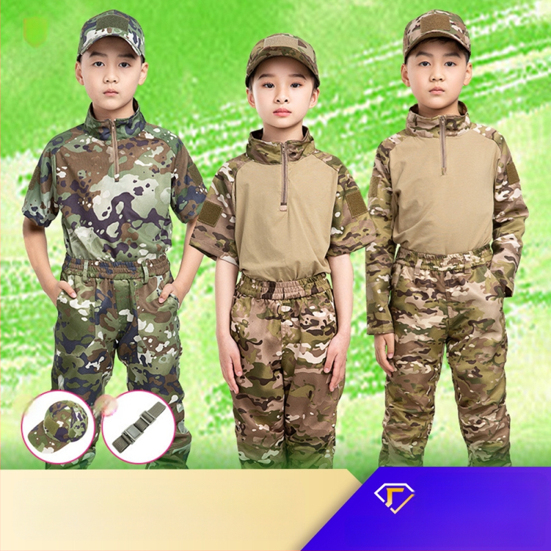 Costum de camuflaj pentru copii, costum tactic de vară pentru bărbați, costum de broască, elevi, grădiniță, tabără de vară, antrenament militar, producători de îmbrăcăminte en-gros