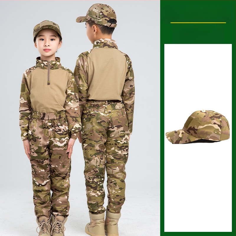 Costum de camuflaj pentru copii, costum tactic de vară pentru bărbați, costum de broască, elevi, grădiniță, tabără de vară, antrenament militar, producători de îmbrăcăminte en-gros