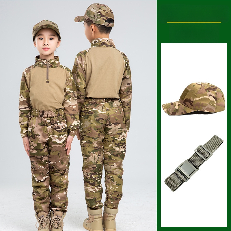 Costum de camuflaj pentru copii, costum tactic de vară pentru bărbați, costum de broască, elevi, grădiniță, tabără de vară, antrenament militar, producători de îmbrăcăminte en-gros