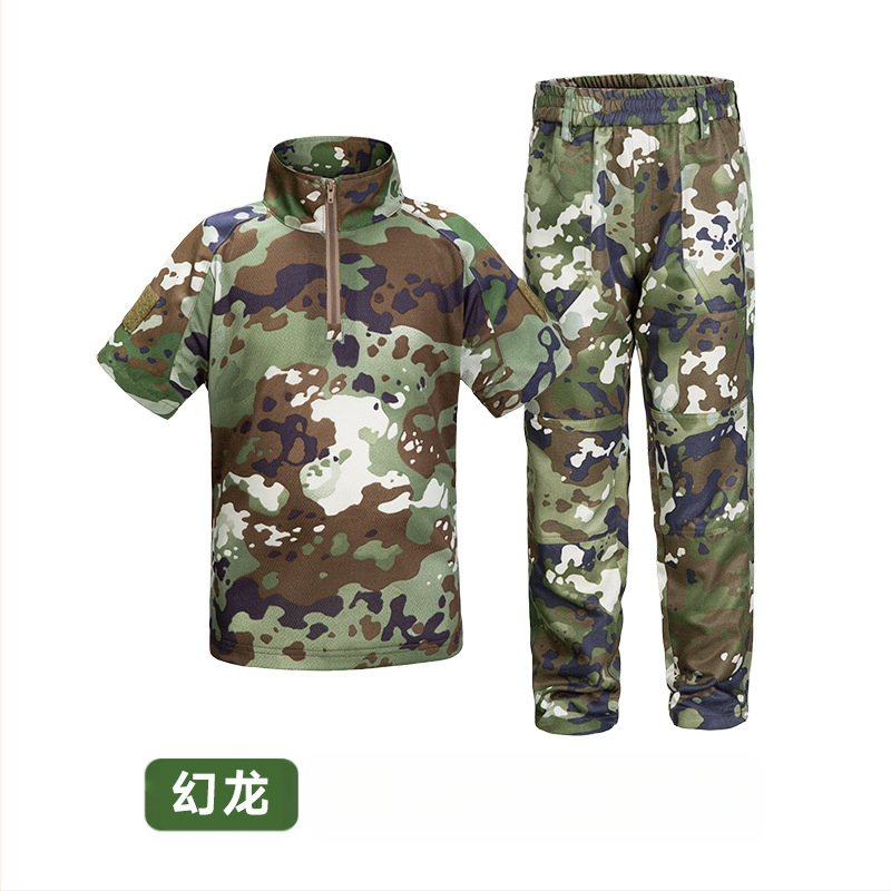 Costum de camuflaj pentru copii, costum tactic de vară pentru bărbați, costum de broască, elevi, grădiniță, tabără de vară, antrenament militar, producători de îmbrăcăminte en-gros