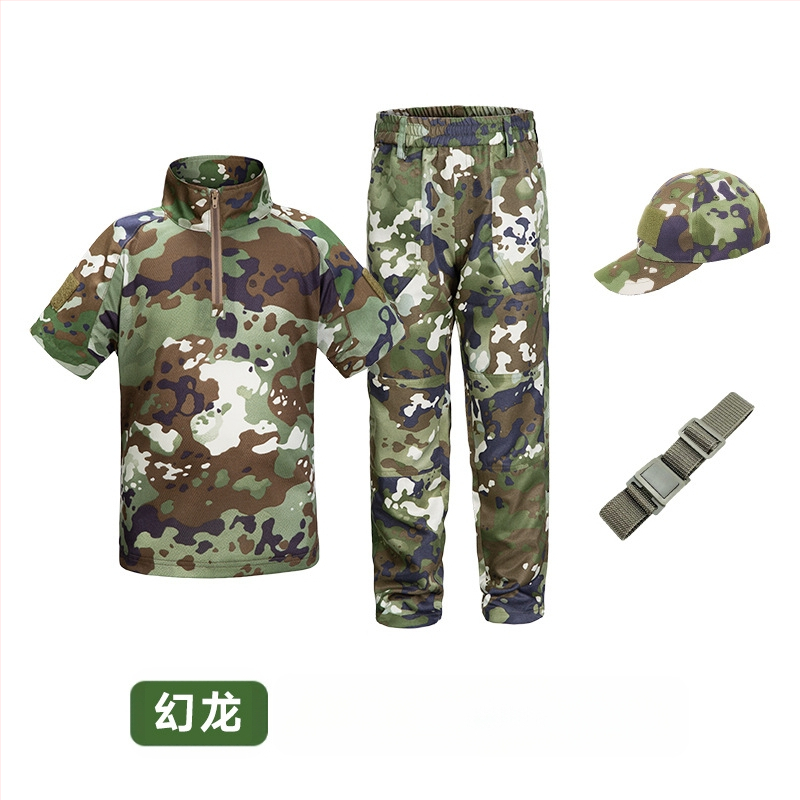 Costum de camuflaj pentru copii, costum tactic de vară pentru bărbați, costum de broască, elevi, grădiniță, tabără de vară, antrenament militar, producători de îmbrăcăminte en-gros