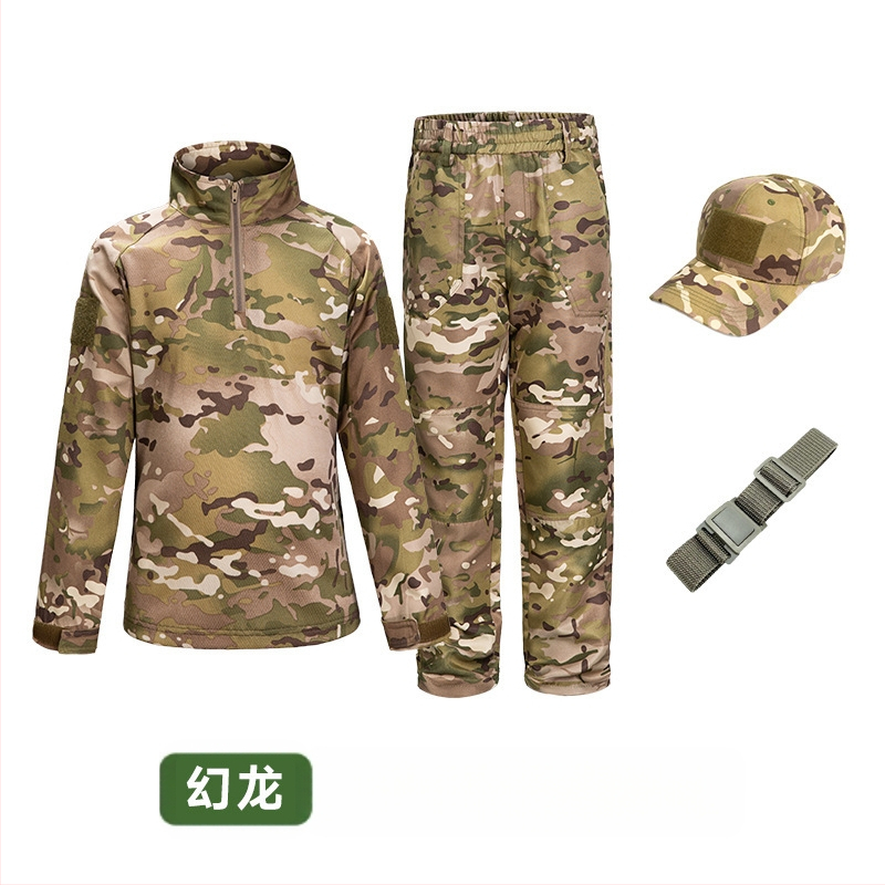 Costum de camuflaj pentru copii, costum tactic de vară pentru bărbați, costum de broască, elevi, grădiniță, tabără de vară, antrenament militar, producători de îmbrăcăminte en-gros