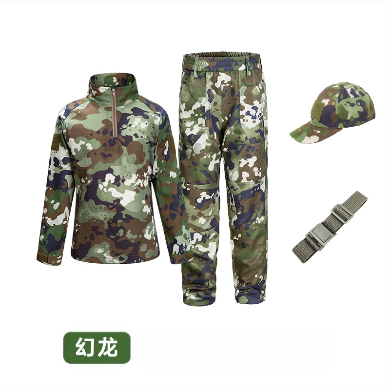 Costum de camuflaj pentru copii, costum tactic de vară pentru bărbați, costum de broască, elevi, grădiniță, tabără de vară, antrenament militar, producători de îmbrăcăminte en-gros