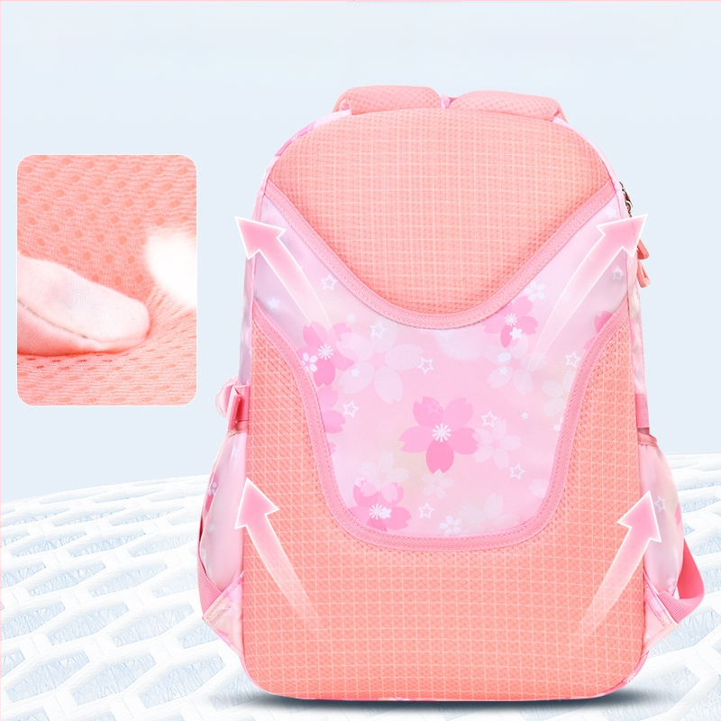 Ghiozdan școlar ultra-ușor pentru fete, drăguț, la modă, stil feminin, reduce povara, rucsac de mare capacitate, en-gros