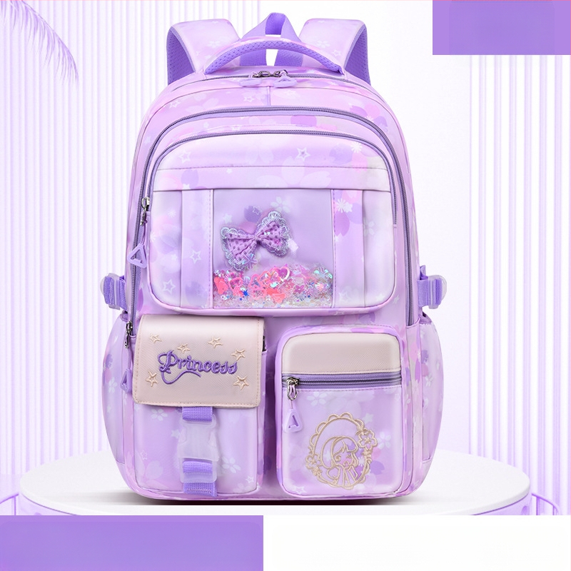 Ghiozdan școlar ultra-ușor pentru fete, drăguț, la modă, stil feminin, reduce povara, rucsac de mare capacitate, en-gros