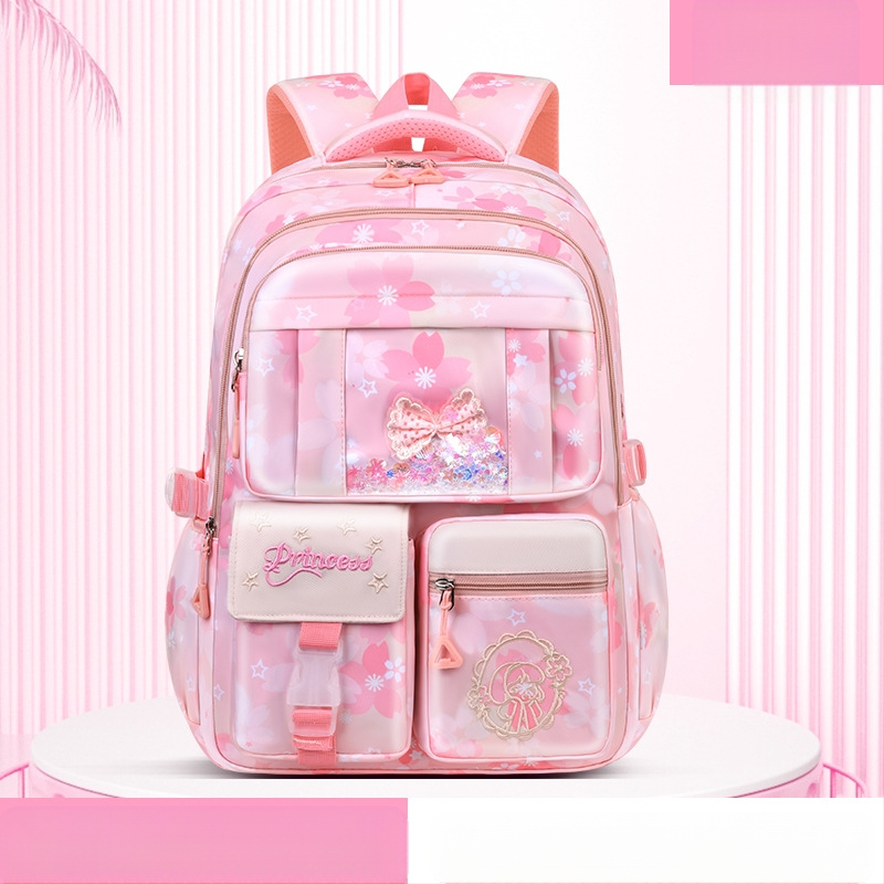 Ghiozdan școlar ultra-ușor pentru fete, drăguț, la modă, stil feminin, reduce povara, rucsac de mare capacitate, en-gros