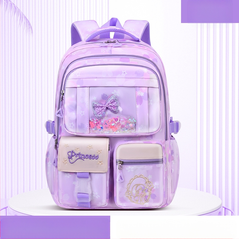 Ghiozdan școlar ultra-ușor pentru fete, drăguț, la modă, stil feminin, reduce povara, rucsac de mare capacitate, en-gros