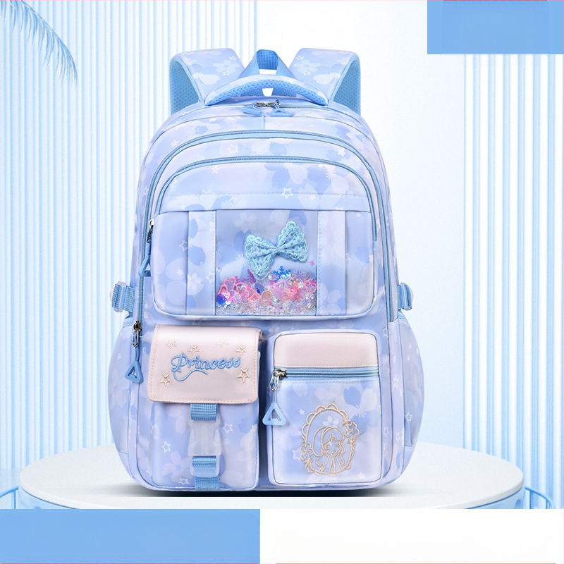 Ghiozdan școlar ultra-ușor pentru fete, drăguț, la modă, stil feminin, reduce povara, rucsac de mare capacitate, en-gros