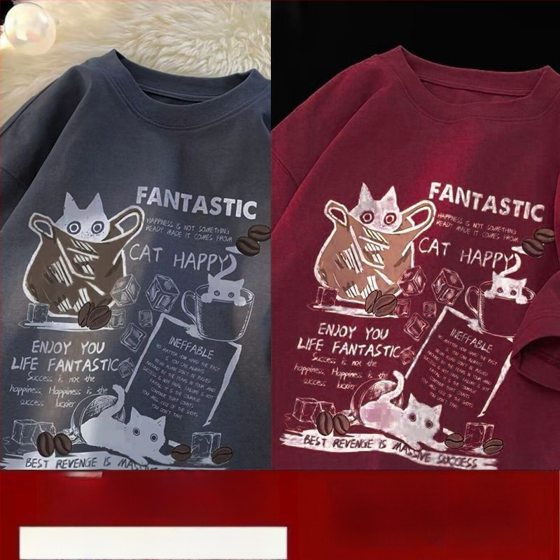 Αμερικανικό στυλ ρετρό κοντομάνικο μπλουζάκι ανδρών καλοκαίρι νέα μάρκα μόδας ρούχα υψηλών προδιαγραφών χαλαρά plus size εφήβων μισό μανίκι