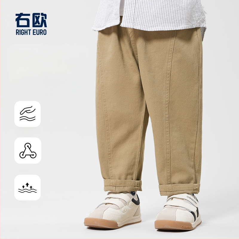 Ежедневни работни дрехи за момчета, дълги панталони, есенни дрехи 2025, нови пролетни и есенни детски дрехи, детски бебешки есенни дрехи