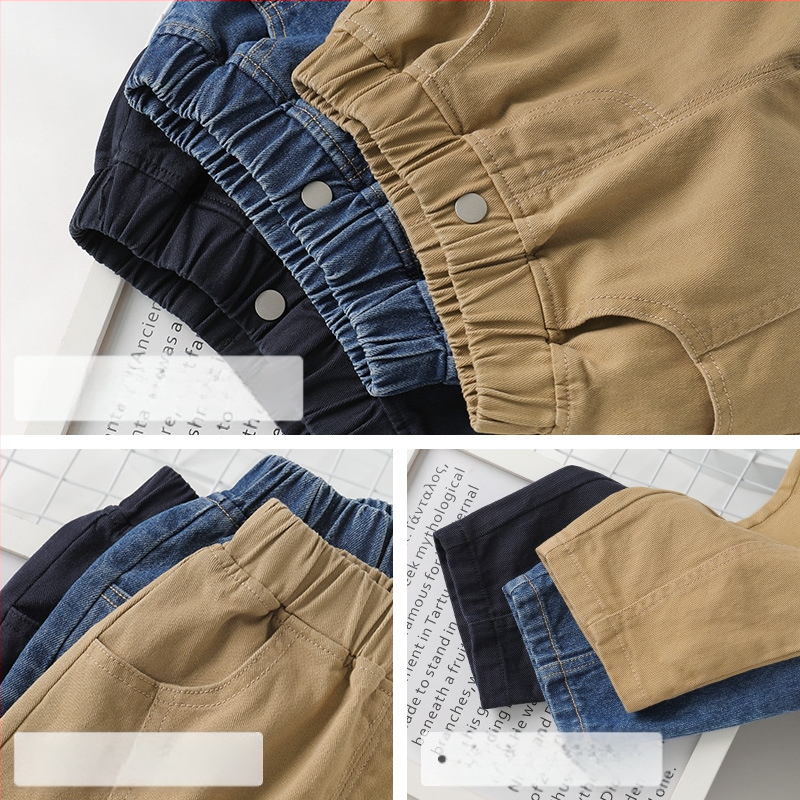 Ежедневни работни дрехи за момчета, дълги панталони, есенни дрехи 2025, нови пролетни и есенни детски дрехи, детски бебешки есенни дрехи