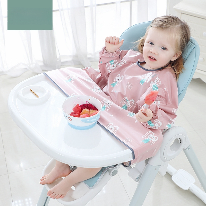 Blw Eating Artifact Baby Anti-Dirty Water All-In-One Bib Pad Трапезен стол Маса Бебешка престилка с дълъг ръкав Независимо хранене