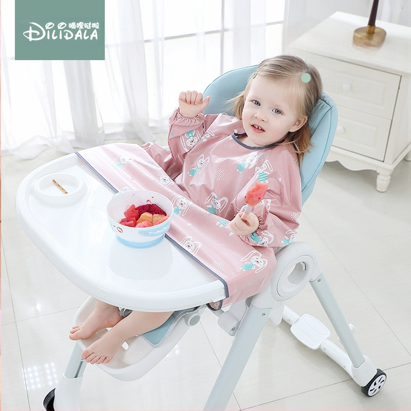 Blw Eating Artifact Baby Anti-Dirty Water All-In-One Bib Pad Blagovaonska stolica Stol Baby Dugi rukavi Smock Samostalno jelo