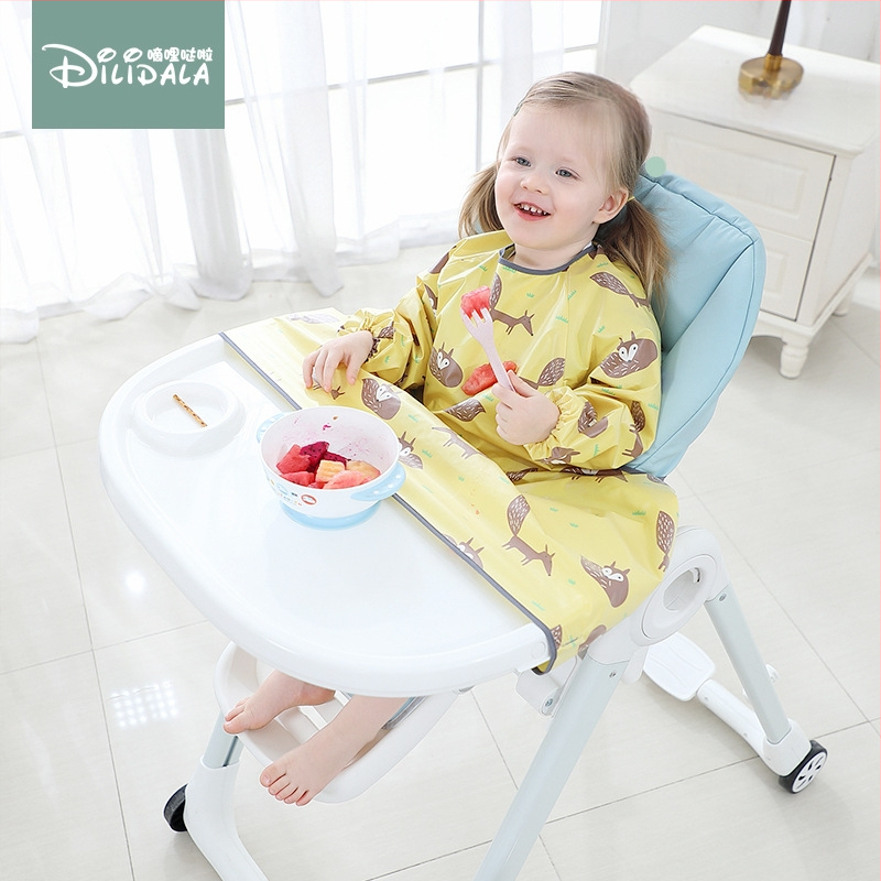 Blw Eating Artifact Baby Anti-Dirty Water All-In-One Bib Pad Blagovaonska stolica Stol Baby Dugi rukavi Smock Samostalno jelo