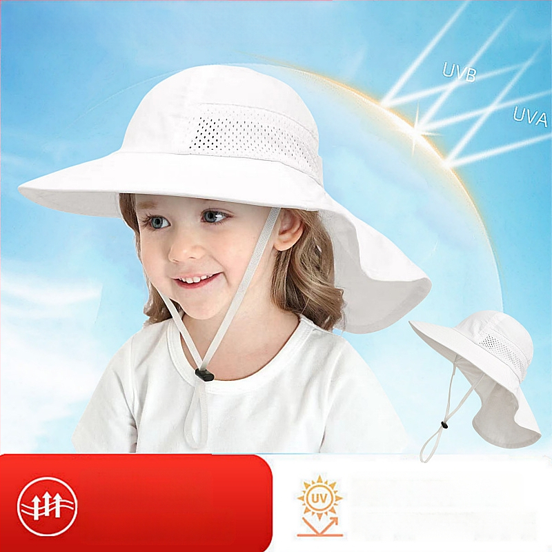 Παιδικό Καλοκαιρινό Καπέλο Ηλίου για Μωρό, Καπέλο Ηλίου, Λεπτό Καπέλο Ηλίου για Αγόρια και Κορίτσια, Καπέλο Ψαρά με Μεγάλο Γείσο