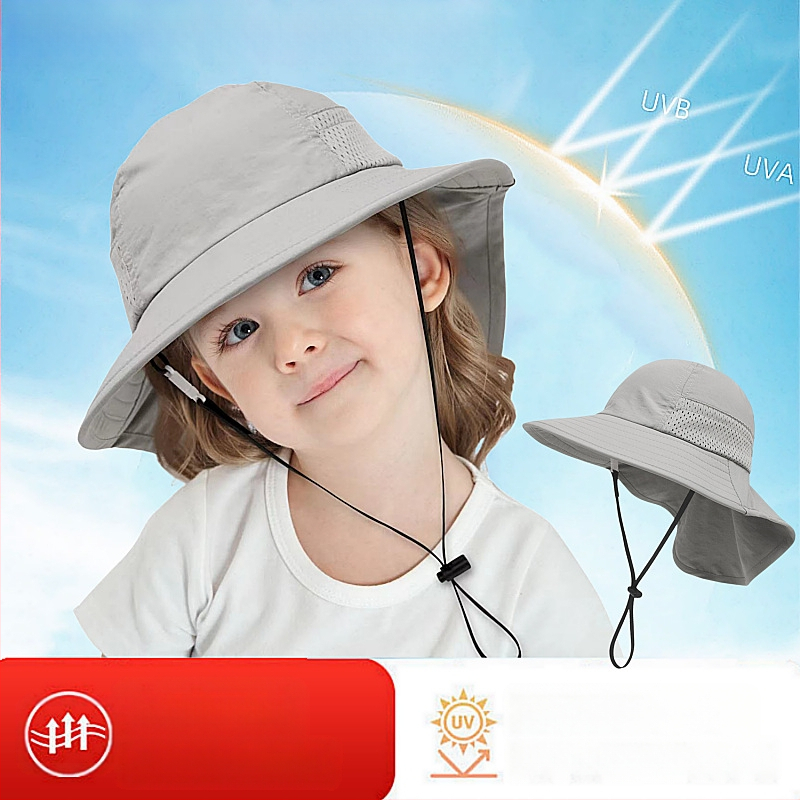Παιδικό Καλοκαιρινό Καπέλο Ηλίου για Μωρό, Καπέλο Ηλίου, Λεπτό Καπέλο Ηλίου για Αγόρια και Κορίτσια, Καπέλο Ψαρά με Μεγάλο Γείσο