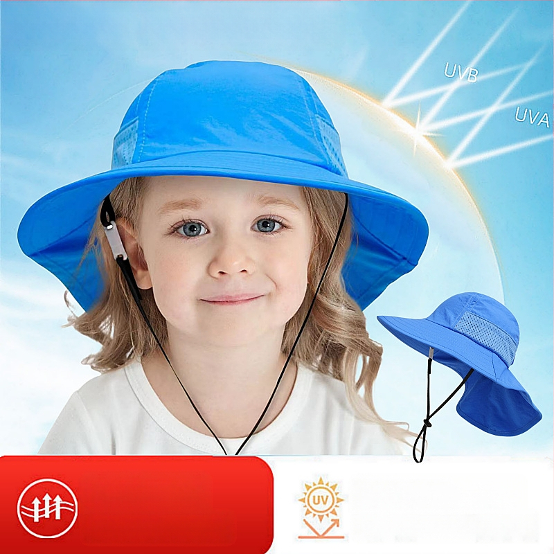 Παιδικό Καλοκαιρινό Καπέλο Ηλίου για Μωρό, Καπέλο Ηλίου, Λεπτό Καπέλο Ηλίου για Αγόρια και Κορίτσια, Καπέλο Ψαρά με Μεγάλο Γείσο