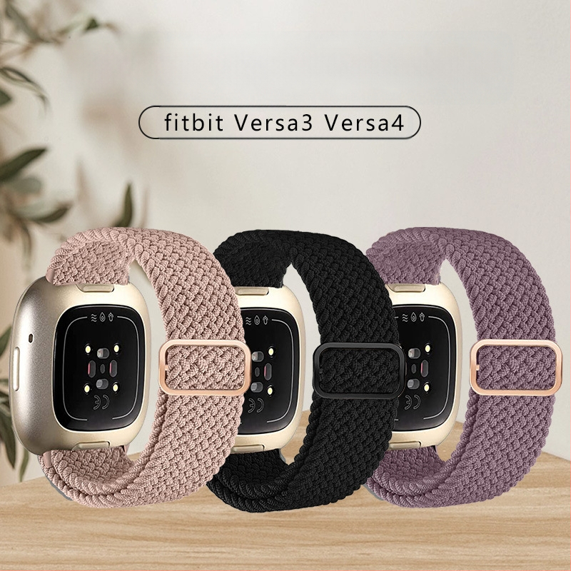 Tinka „Fitbit Versa3/4“ išmaniojo laikrodžio dirželiui „Sense Phoebe“, pakeičiamam apyrankės dirželiui, elastingam nailono dirželiui.