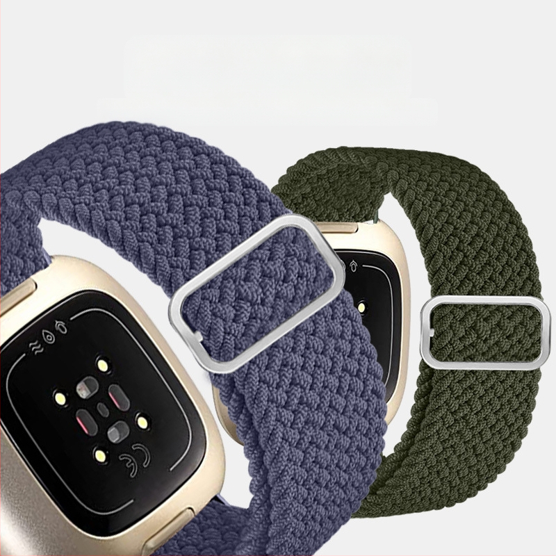 Tinka „Fitbit Versa3/4“ išmaniojo laikrodžio dirželiui „Sense Phoebe“, pakeičiamam apyrankės dirželiui, elastingam nailono dirželiui.