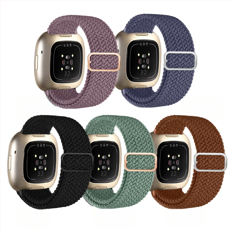 Tinka „Fitbit Versa3/4“ išmaniojo laikrodžio dirželiui „Sense Phoebe“, pakeičiamam apyrankės dirželiui, elastingam nailono dirželiui.