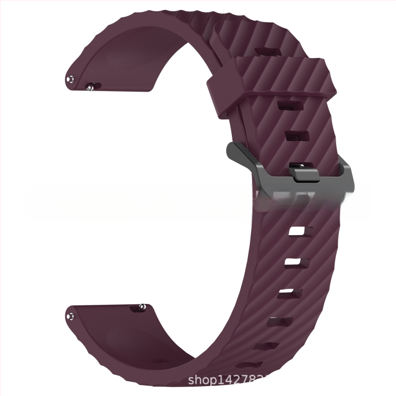 „Samsung Watch 7“ eglės spalvos silikoninis dirželis su juoda sagtimi, 20/22 mm, eglės spalvos.