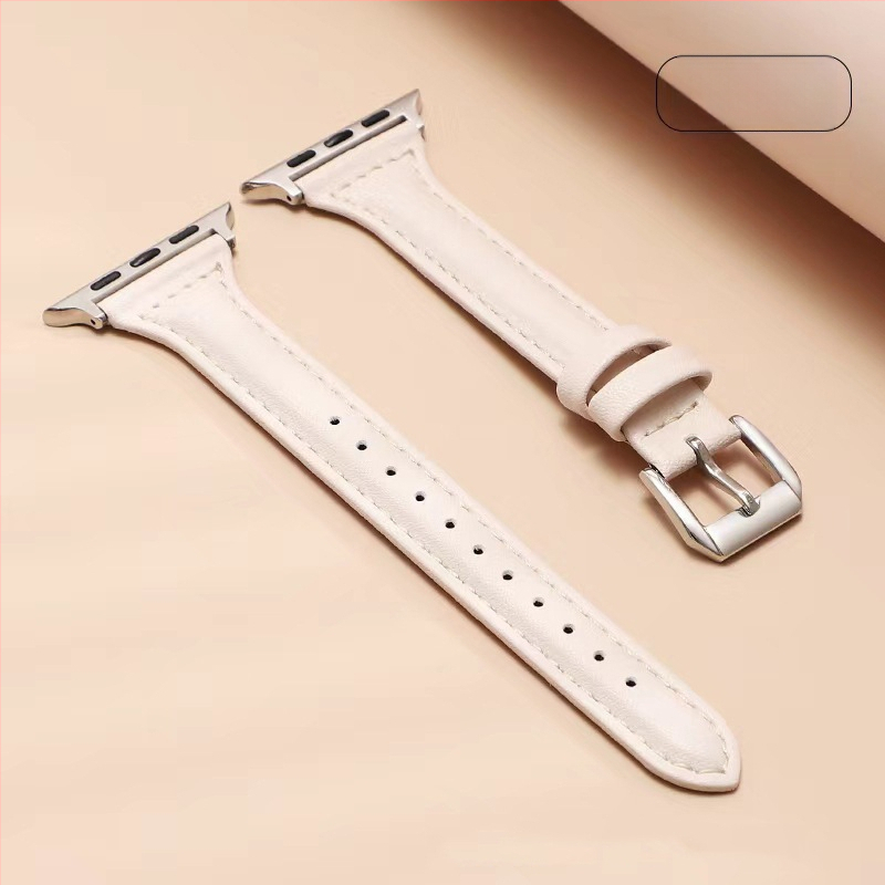 „Apple Watch 7/6/SE/5“ siauro juosmens odinis dirželis, naujas, skirtas „iwatch 4/3“ laikrodžiui.