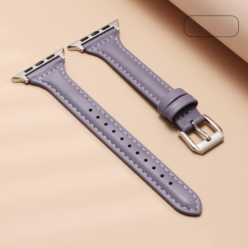 „Apple Watch 7/6/SE/5“ siauro juosmens odinis dirželis, naujas, skirtas „iwatch 4/3“ laikrodžiui.