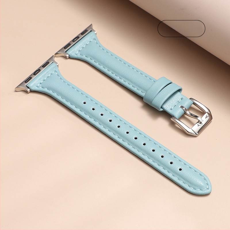 „Apple Watch 7/6/SE/5“ siauro juosmens odinis dirželis, naujas, skirtas „iwatch 4/3“ laikrodžiui.