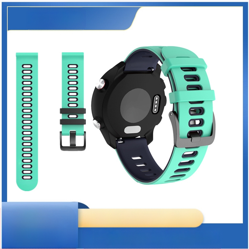 Dvigubos spalvos silikoninis dirželis, skirtas „Xiaomi 20 Strap“, „Jiaming 245 Strap“, „Huawei 22 Wide Huami“ dirželis plokščiai galvai