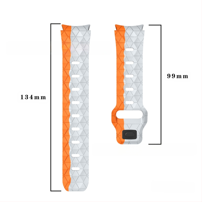 „Samsung Galaxy watch6/5/4“ futbolo stiliaus silikoninis dirželis su sagtimi, skirtas „watch6classic“