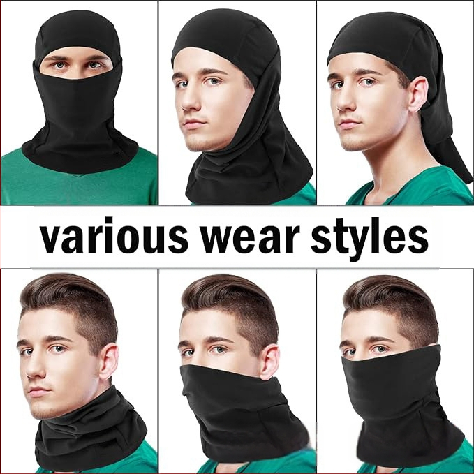 Žieminė slidinėjimo kaukė su vilnos pamušalu, šiltas jojimo gobtuvas, lauko vilnos šalikas, neperpučiama kaukė, neperpučiama šalčiui, jojimo kepurė