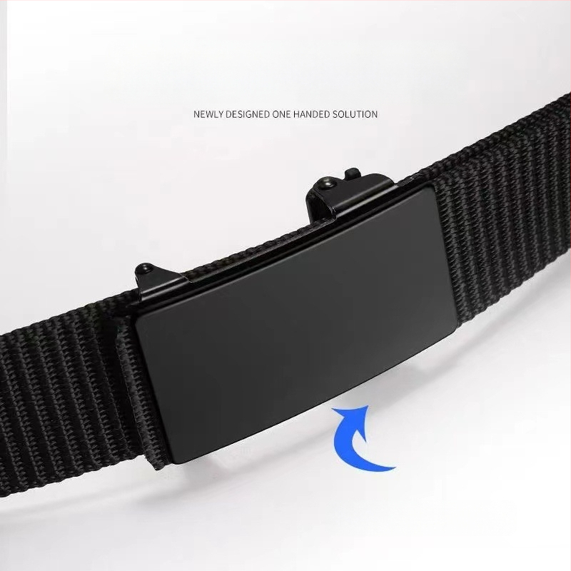 Hambutu automaatne pandlaga meeste vöö nailonist lõuendist taktikaline kootud püksivöö välistingimustes kasutamiseks sõjaväe väljaõppeks vabaaja universaalne välimine vöö