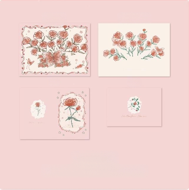 Kaart 3ins Lihtne ja elegantne Ta Tipptasemel Kuumkuldne Kingitus Õpetajapäeva Armastaja Õnnitluskaart ja Sünnipäeva Roos Kolmemõõtmeline Armastusraamat