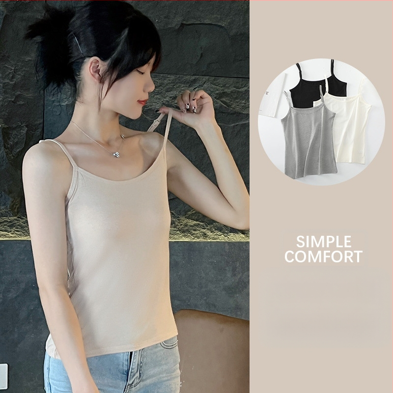 Naiste alussärk varrukateta top universaalne seksikas modaalmustervalge kampsun naissoost tudengi siserõivas