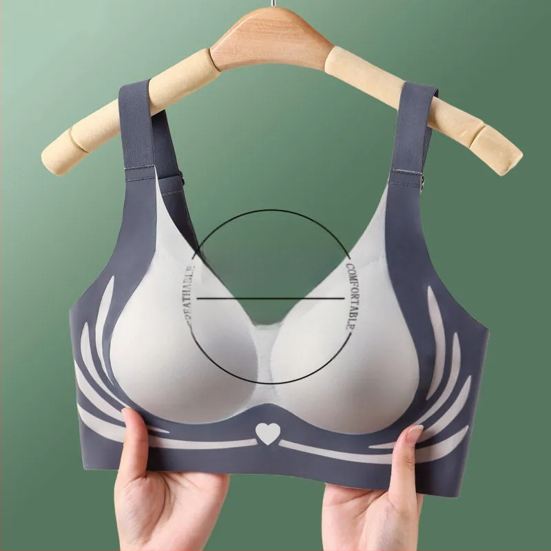 Uus suvine jääsiidist hingav aluspesu, naiste ilus seljatoega push-up longusvastane rinnahoidja