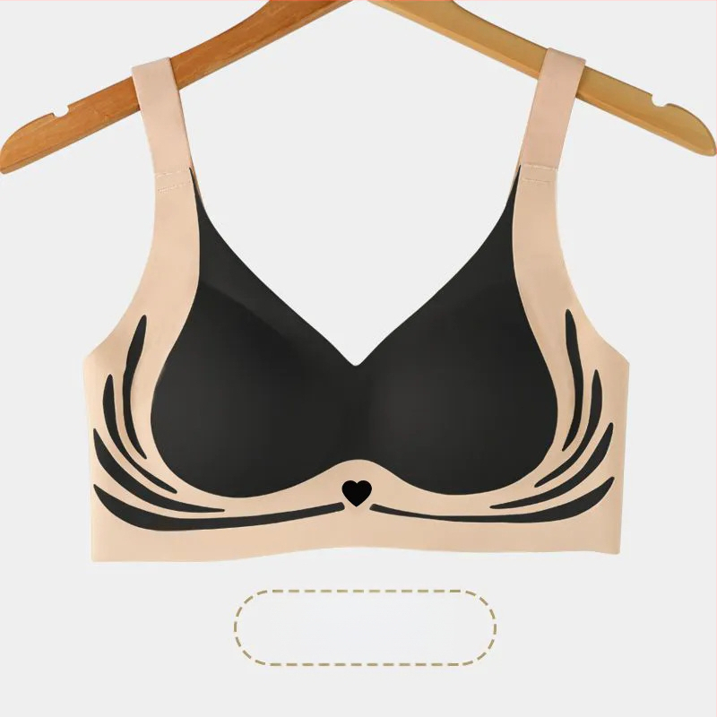 Uus suvine jääsiidist hingav aluspesu, naiste ilus seljatoega push-up longusvastane rinnahoidja