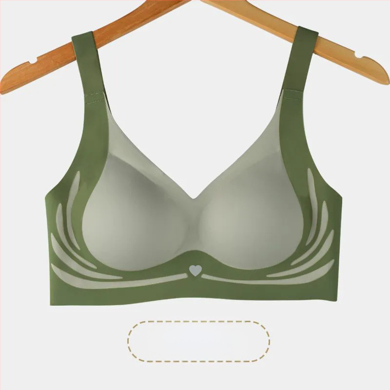 Uus suvine jääsiidist hingav aluspesu, naiste ilus seljatoega push-up longusvastane rinnahoidja