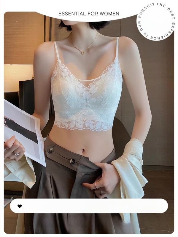 Pitsiline seksikas ilus seljatoruga rinnahoidja naistele suvine anti-light U-kujuline üliõhukese küüliku kõrvadega fikseeritud korviga korviga rinnahoidja