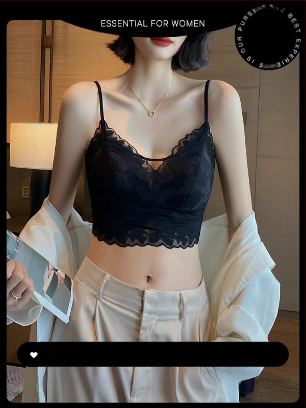 Pitsiline seksikas ilus seljatoruga rinnahoidja naistele suvine anti-light U-kujuline üliõhukese küüliku kõrvadega fikseeritud korviga korviga rinnahoidja