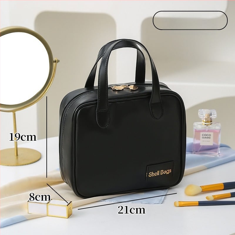 Jauna pārnēsājama kosmētikas soma, kvadrātveida, lielas ietilpības, ūdensizturīga kosmētikas uzglabāšanas soma, kosmētikas soma, izskatīga