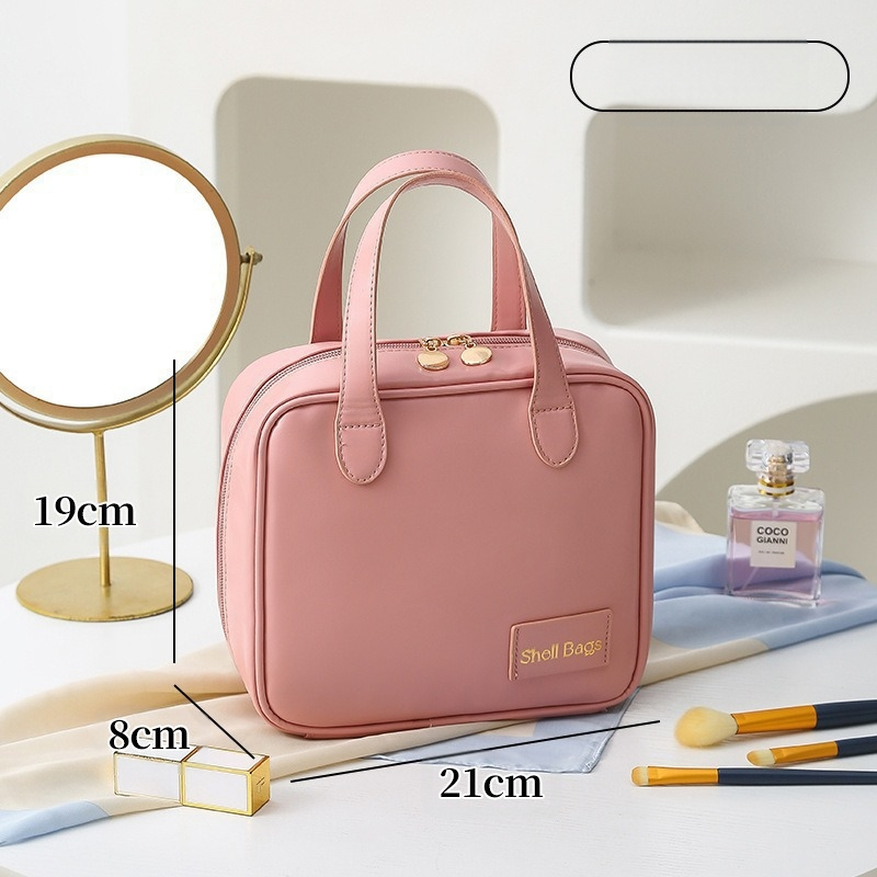 Jauna pārnēsājama kosmētikas soma, kvadrātveida, lielas ietilpības, ūdensizturīga kosmētikas uzglabāšanas soma, kosmētikas soma, izskatīga