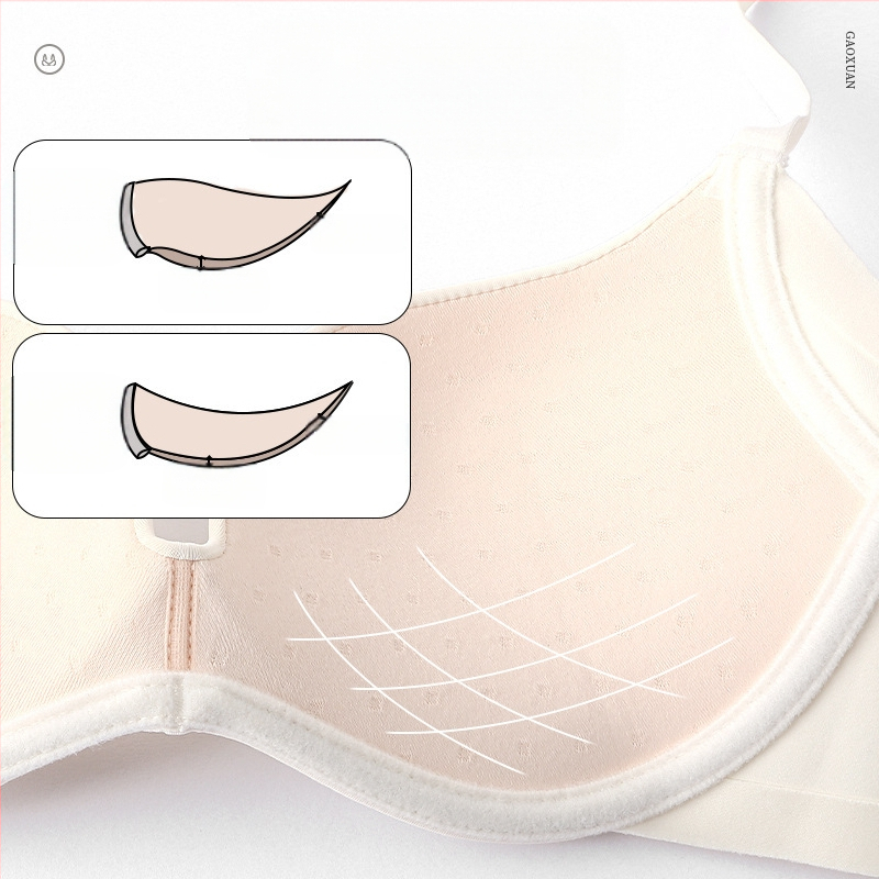 Õmblusteta pehmest terasest rõngasrinnahoidja naistele, õhukesed, suured rinnad, väikesed rinnad, push-up, lõtvumisvastane, reguleeritav, mugav push-up rinnahoidja