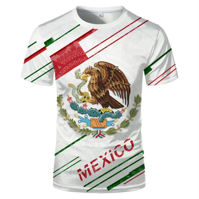 2023 vanjska trgovina prekogranična veleprodaja 3D tisak u boji poliester termalni transfer okrugli izrez majica europskih i američkih plus size trend kratkih rukava