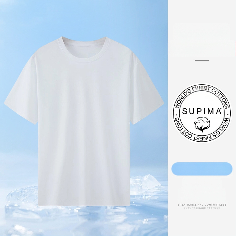 Καλοκαιρινό, ελαφρύ βιβλίο, υψηλής ποιότητας, κοντομάνικο ανδρικό μπλουζάκι από βαμβάκι αλόγου, λευκό, στρογγυλό ντεκολτέ, στενό, βαμβακερό, πουκάμισο για όλες τις χρήσεις, για νέους