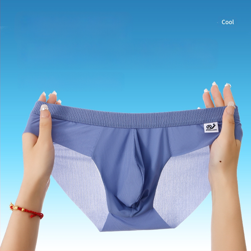Neto će biti ljetne ledeno svilene hladne svilene gaćice muško donje rublje niskog struka lagane prozračne visoko elastične U konveksne iznutra