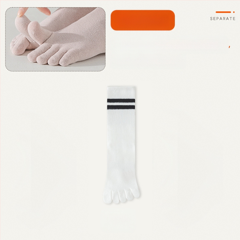 Penkių pirštų kojinės, vaikiškos kojinės iki pirštų vidurio, pavasarinės ir rudens medvilninės kojinės, madingos ilgomis pirštais sportinės neslystančios žieminės moteriškos kojinės