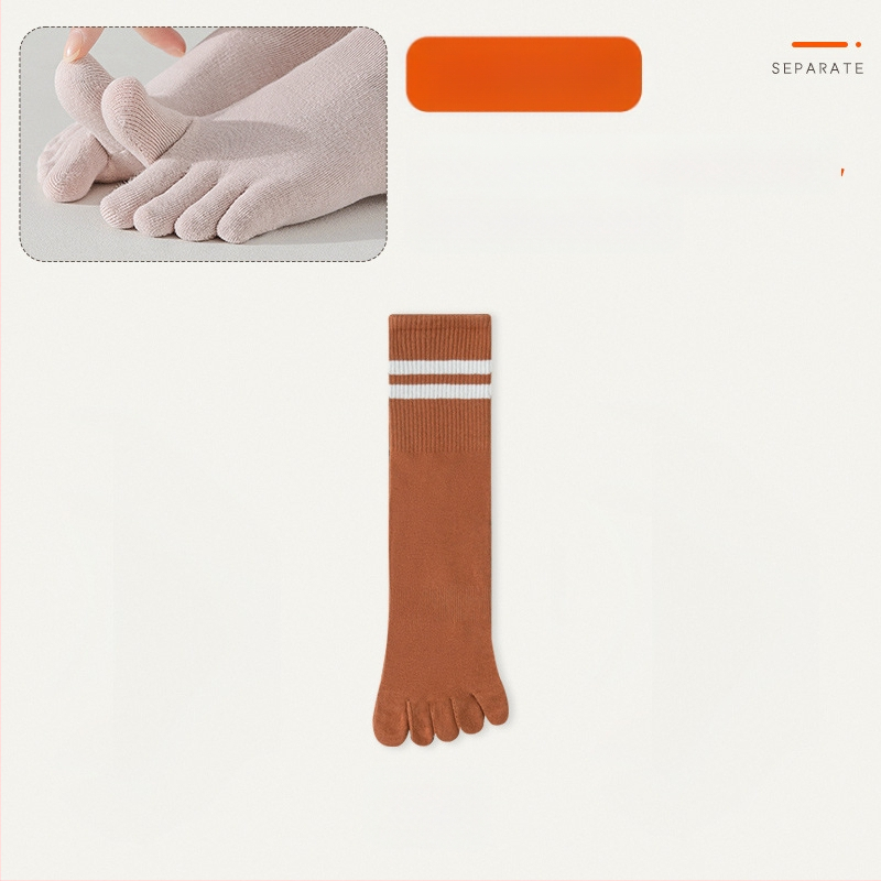 Penkių pirštų kojinės, vaikiškos kojinės iki pirštų vidurio, pavasarinės ir rudens medvilninės kojinės, madingos ilgomis pirštais sportinės neslystančios žieminės moteriškos kojinės
