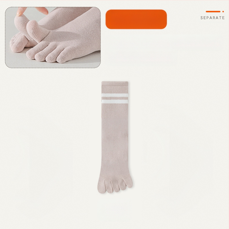 Penkių pirštų kojinės, vaikiškos kojinės iki pirštų vidurio, pavasarinės ir rudens medvilninės kojinės, madingos ilgomis pirštais sportinės neslystančios žieminės moteriškos kojinės
